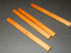 WOODEN LOGS-  6" LONG - FOUR OF THEM W/HOLES -  NEW- W46M|297447732419