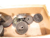 LIONEL PART  POST-WAR - BOX OF ASSORTED STEAM LOCO WHEELS/AXLES- ORIGINAL-SR128|297459524405