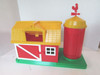 PLAYMATES TOY BARN AND SILO PLAYSET WITH HANDLE 1981 |396581413122