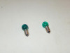 LIONEL PART - REPLACEMENT GREEN SCREW IN BULBS- (2)- OPAQUE- LARGE HEAD - H18|297455710029