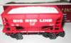 VINTAGE K-LINE TRAINS - K-90006 - 1994 KCC BIG RED ORE CAR- 0/027- NEW - P1|396930027050