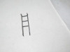 LIONEL PART - ORIGINAL THREE RUNG  LADDER  - APPROX 1 1/4" - EXC.- SR57|396933441402