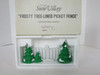 Dept 56 52078 Frosty Tree Lines Picket Fence Metal Accessory Snow Village L146|396975553157