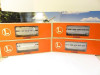 LIONEL - 19165- FOUR CAR LIONEL LINES ALUMINUM PASSENGER CAR SET- NEW - E1|357565528774