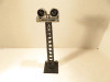 MARX TRAINS- METAL POST-WAR  BLACK SEARCHLIGHT TOWER- LIGHTS FINE- 027- W12