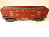 LIONEL TRAINS  POST-WAR 6456 LEHIGH VALLEY HOPPER 0/027 BURGUNDY - EXC.- H52