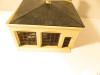 0/027 BUILDING - VINTAGE PLASTICVILLE POLICE STATION KIT - GLUED- GOOD- SH