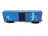 HO Mantua Boston & Maine Blue Boxcar #70056 Black Sliding Doors  W79