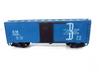 HO Mantua Boston & Maine Blue Boxcar #70056 Black Sliding Doors  W79