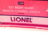 LIONEL - 65122- RIGHT HAND- PATH  REMOTE CONTROL SWITCH TRACK - BXD- NEW -B10