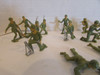 Vtg Asst of 2"-2.25" Army Figures All Poses Olive Green Laying Standing 23 pc H5