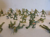 Vtg Asst of 2"-2.25" Army Figures All Poses Olive Green Laying Standing 23 pc H5