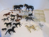 Assortment of Horses Black Brown White 4.5"-2" Used  H7a