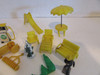 Vtg Asst of HO Parts & Accessories for Kits Farm Poolside LOOK Plastic H5g