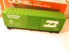 LIONEL MPC 0/027 SCALE 9608 BURLINGTON NORTHERN HI-CUBE BOXCAR- NEW-B2