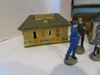 Putz Village Composition Railroad Station Buildings & Figures 9 Pcs Japan Box W3