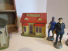 Putz Village Composition Railroad Station Buildings & Figures 9 Pcs Japan Box W3
