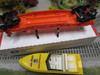 Lionel 16972 Los Angeles County Flatcar Red #6424 with Lifeguard Boat No box B10