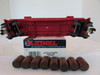 Lionel  16306 Santa Fe Barrel Ramp Car with barrels 1988  Boxed LN  B11
