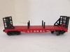 Lionel 6467 Bulkhead Miscellaneous  Flat Car Red VG No Box  B6R
