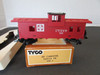 Tyco HO 328J AT & SF Red Caboose#7240  Boxed  S31O