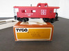 Tyco 327J:350 8 Wheel Caboose Red AT&SF #7240  HO Scale VG Boxed  S31O