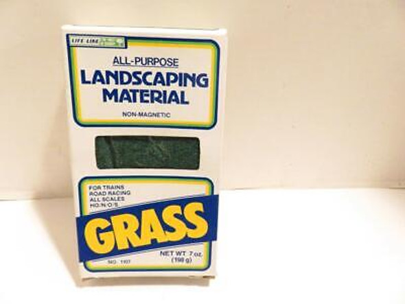 SCENERY SUPPLIES- LIFE-LIKE 1107 - 7 OUNCE BOX OF GRASS - NEW- H26