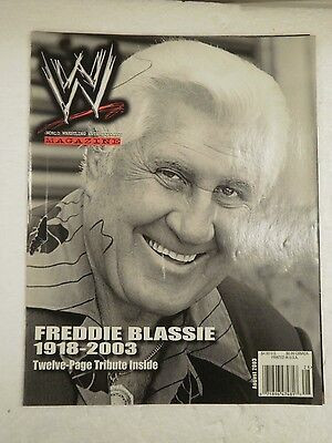 WWE MAGAZINE- VOL.22 NO.8- AUGUST 2008- FREDDIE BLASSIE- GOOD CONDITION- W3