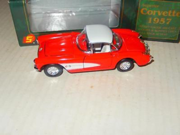 VINTAGE DIECAST- -'SUPERIOR' 1967 RED CORVETTE- BOXED- NEW- J81