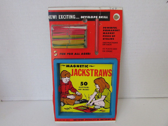 VTG SMETHPORT SPECIALITY CO MAGNETIC JACKSTRAWS GAME #205 1970'S
