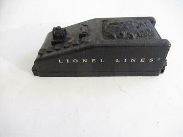 LIONEL PART - 1615-52- ORIGINAL LIONEL LINES SLOPE BACK TENDER SHELL- GOOD- H12A