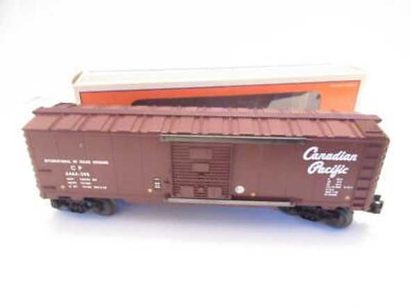 LIONEL - 29215 - 6464-398 CANADIAN PACIFIC BOXCAR - 0/027 - D/C TRUCKS- NEW- HB1