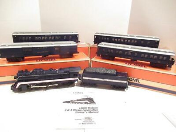 LIONEL 18046 WABASH HUDSON W/PULLMOR MOTOR W/19061 WABASH PASSENGER CARS NEW-S31