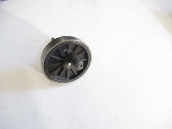 LIONEL PART- GEARED BLIND WHEEL W/AXLE - APPROX 1 1/4" WIDE- W/LONG STUB -L212