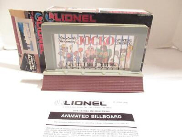 LIONEL TRAINS - 12761 ANIMATED BILLBOARD  ACCESSORY- 0/027- LN - SH