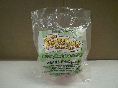 MCDONALDS 1993 FLINSTONES- PEBBLES, DINO & TOY-S-ARUS- OPENED- NEW- BB7