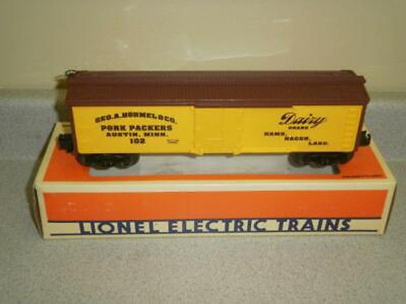 LIONEL 19538 HORMEL REEFER- 0/027 SCALE- LN - SH