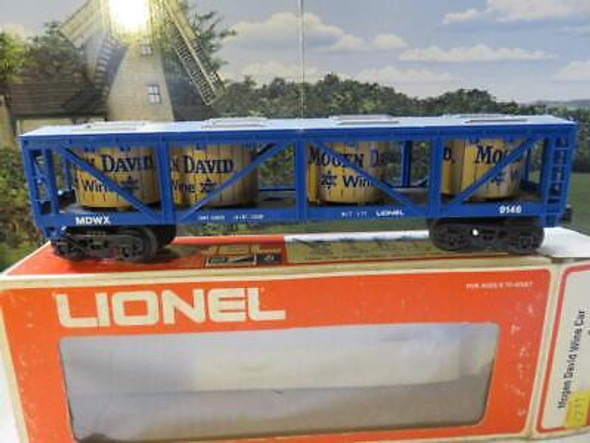 LIONEL TRAINS 9146 MOGEN DAVID WINE VAT CAR  - 0/027- LN .- B21