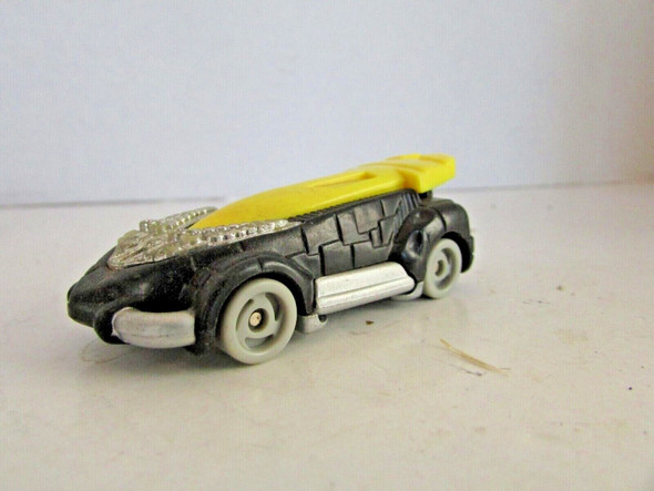 MATTEL HOT WHEELS 1994 BLACK W/YELLOW POP UP FUTURISTIC CAR 1/64TH  H2