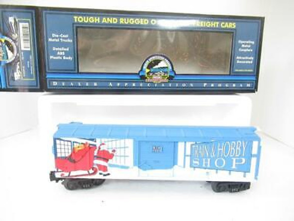 MTH TRAINS - 20-80001E CHRISTMAS 1999 DAP BOXCAR -  0/027- LN-  HB1