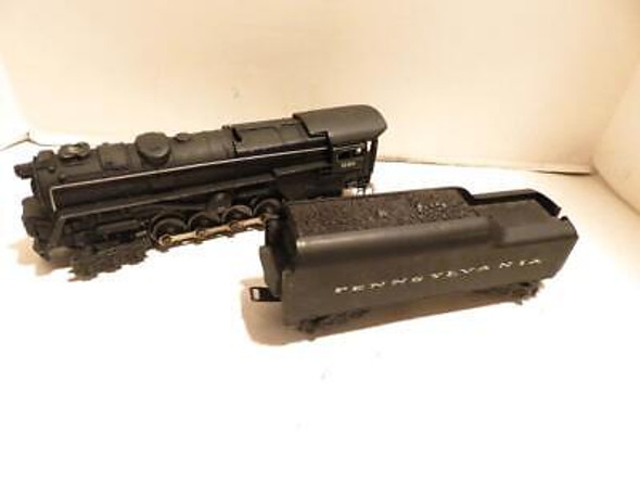 LIONEL TRAINS POST-WAR 681 STEAM TURBINE W/PENNSY WHISTLE TENDER- RUNS EXC.-S10