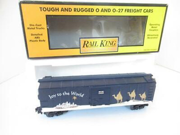 MTH TRAINS - RAILKING 30-7426 - 1998 CHRISTMAS BOXCAR- 0/027- LN- SH