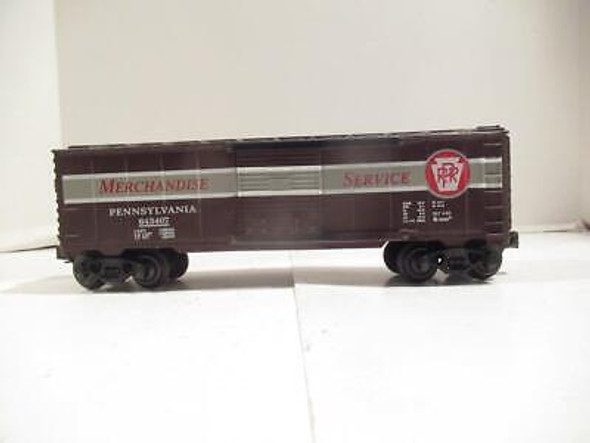 VINTAGE K-LINE TRAINS - PENNSYLVANIA BOXCAR- D/C TRUCKS -0/027- EXC. - M53