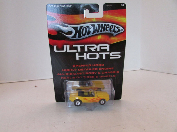 MATTEL 0492 HOT WHEELS 1967 CHEVY CAMARO RS ULTRA HOTS DIECAST YELLOW NEW LotD