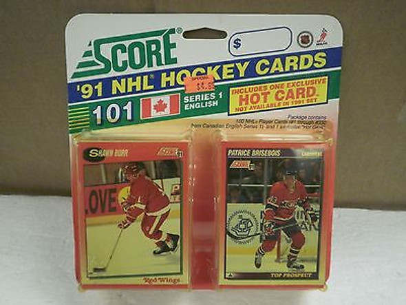OLDER HOCKEY CARDS SCORE 1991- CANADIAN ENGLISH SERIES 1- SHAWN BURR- NEW- L136