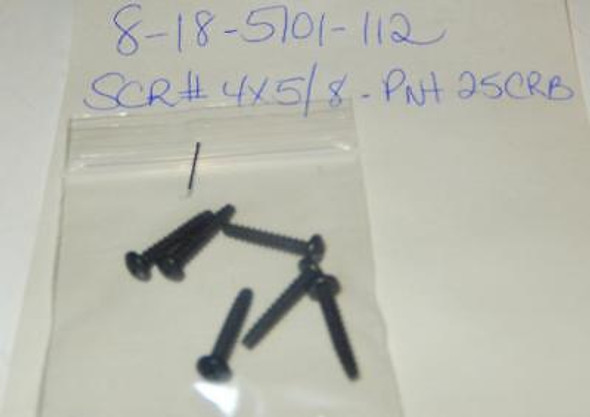 LIONEL PART - 8-18-5101-112  SCREWS- #4 X 5/8 - 6 PIECES- NEW- W46M