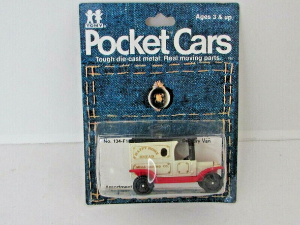 VTG TOMY 134-F13 MODEL T FORD HAPPY HOME BREAD POCKET CARS DIECAST  H3