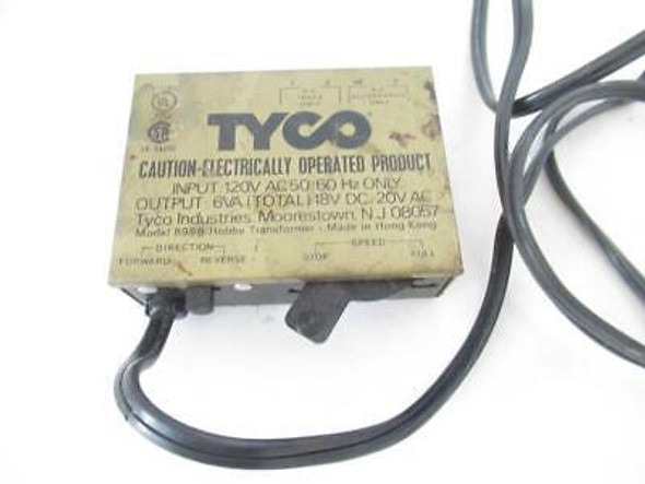 TYCO DC TRANSFORMER- 18VDC/20VAC - WORKS FINE-  WORKS W/HO & N SCALE - FAIR- H9