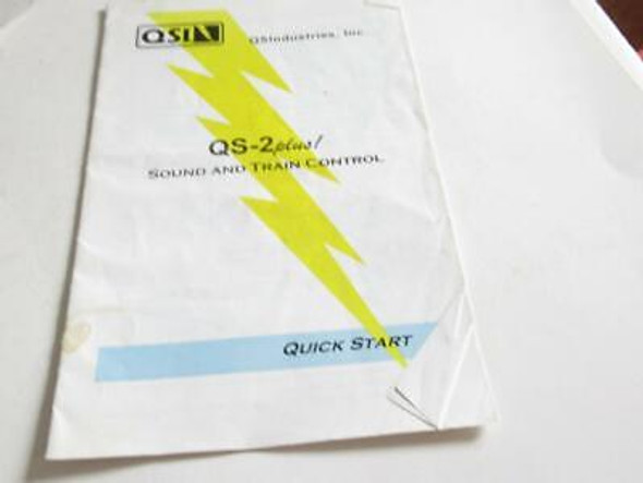 QSI INDUSTRIES- QS-2 PLUS SOUND AND TRAIN CONTROL INSTRUCTIONS - ORIGINAL- M15