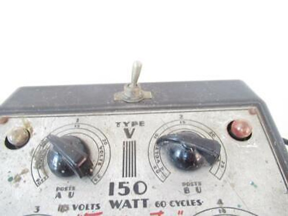 LIONEL PRE-WAR- TYPE V - 150 WATT TRANSFORMER- W/SWITCH -NEEDS SERVICE- L210